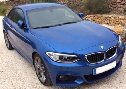 2015 BMW F22 228i M Sport 2.0 automatic 2 door coupe for sale in Spain Costa Blanca Costa del Sol