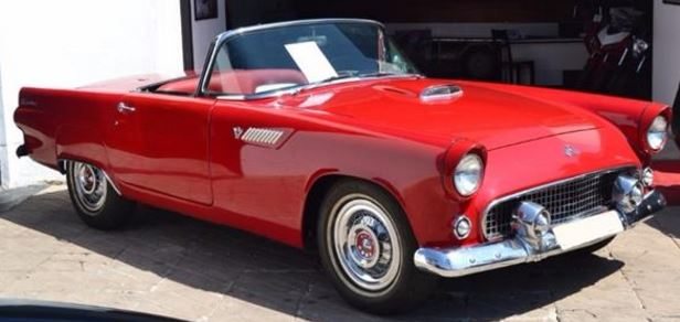 1955 Ford Thunderbird convertible classic American sports car for sale in Spain Costa del Sol Marbella Mijas Costa Malaga