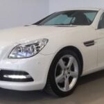 2012 Mercedes SLK200 Cabriolet Blue Efficiency 7G Plus automatic luxury convertible sports car for sale in Spain Costa del Sol Marbella Mijas Costa Malaga