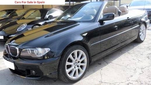 2005 BMW 320i cabriolet automatic 3 series E46 facelift convertible car for sale in Spain Costa del Sol Marbella Mijas Costa Malaga